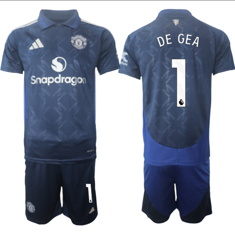 Men 2024-2025 Club Manchester United away blue #1 Soccer Jersey->->Soccer Club Jersey